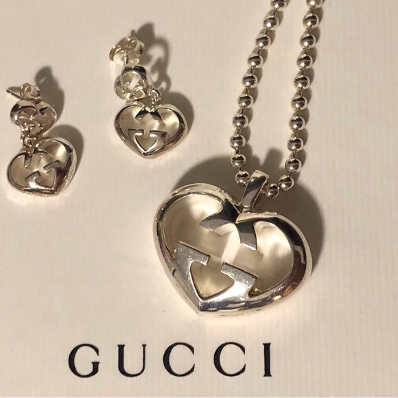 ❤️💝BNIB GUCCI NECKLACE AND EARRINGS❤️💝 - Picture 1 of 16